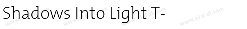 Shadows Into Light T字体转换